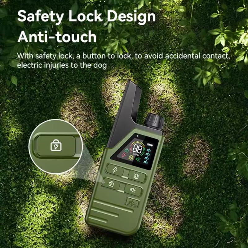 Dog Shock Collar 1 , 2 Dogs (10-120Lbs) - 4500FT Dog Training Collar with Remote IPX7 Waterproof Electric Collar with 3 Training Modes, Security Lock, Rechargeable E-Collar for All Breeds, Sizes