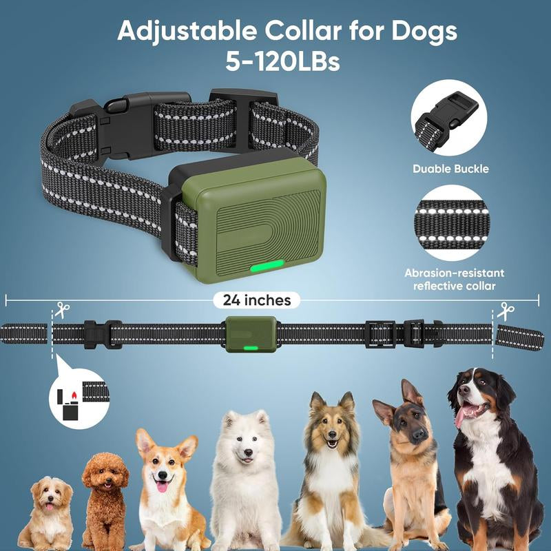 Dog Shock Collar 1 , 2 Dogs (10-120Lbs) - 4500FT Dog Training Collar with Remote IPX7 Waterproof Electric Collar with 3 Training Modes, Security Lock, Rechargeable E-Collar for All Breeds, Sizes