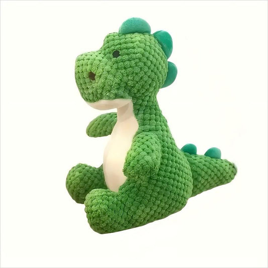 Dinosaur Dog Toy, Bite Resistant Plush Dog Chew Toys with Sound, Pet Teething Wellness, Stuffed Animal Plush for Puppy Playing Chewing