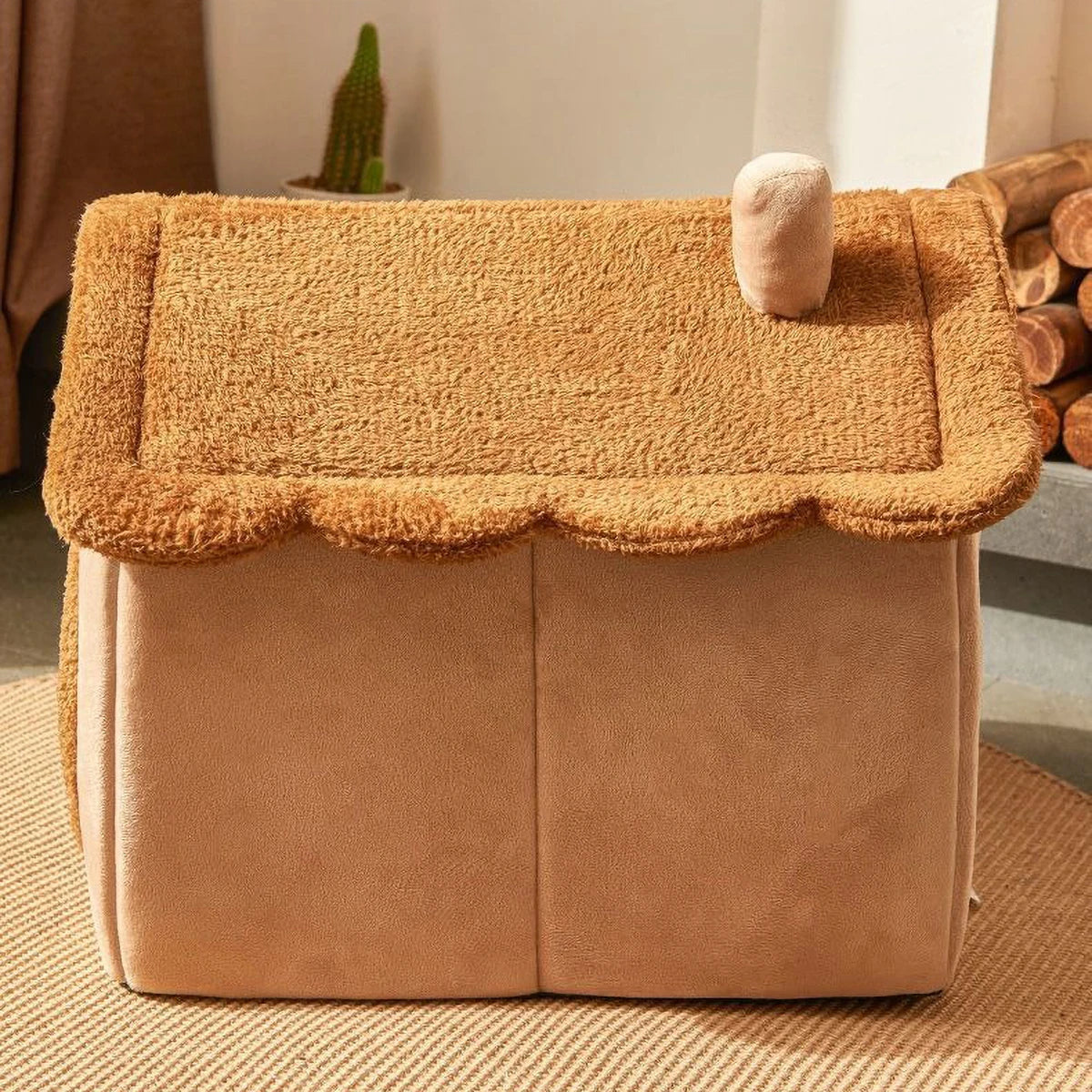 Arctic Velvet Pet House Soft Comfortable Fully Enclosed Durable Detachable Washable Dog Nest Cat Nest