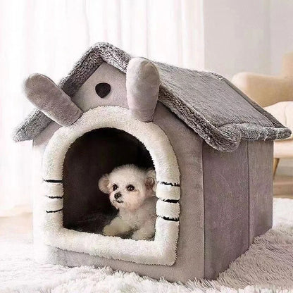 Arctic Velvet Pet House Soft Comfortable Fully Enclosed Durable Detachable Washable Dog Nest Cat Nest