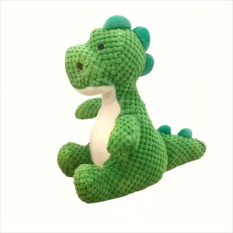 Dinosaur Dog Toy, Bite Resistant Plush Dog Chew Toys with Sound, Pet Teething Wellness, Stuffed Animal Plush for Puppy Playing Chewing