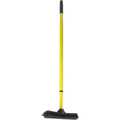 Original Pet Hair Rubber Broom with Squeegee, with 58 "Telescopic Handle for Carpet, Tile and Hardwood