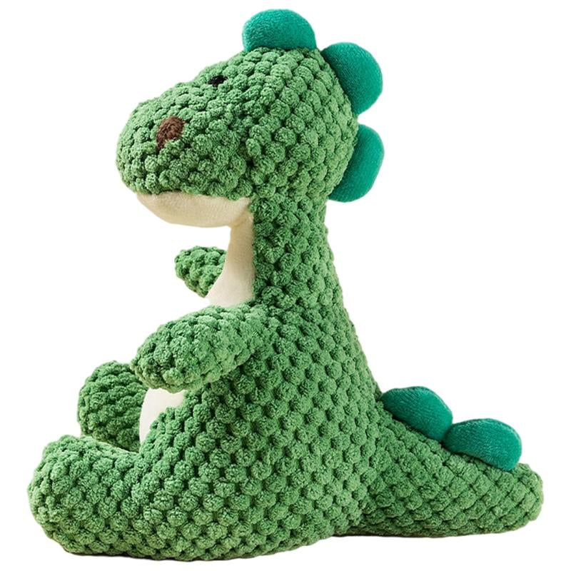 Dinosaur Dog Toy, Bite Resistant Plush Dog Chew Toys with Sound, Pet Teething Wellness, Stuffed Animal Plush for Puppy Playing Chewing