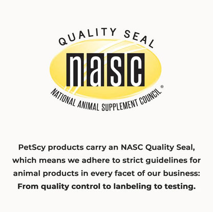 Petscy Itch & Allergy Plus+ for Dogs - Bacon-Flavored Chews with 9 Premium Ingredients for Fast Relief from Itching & Allergies - 60 Soft Chews per Jar - Vitamin